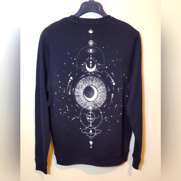 Blind Rooster Celestial Graphic Pullover Sweater Size Small - Picture 2 of 3